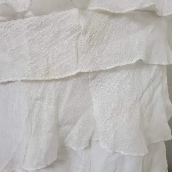 RUE 21 | White Tier Chiffon Strapless Dress - Picture 8 of 10